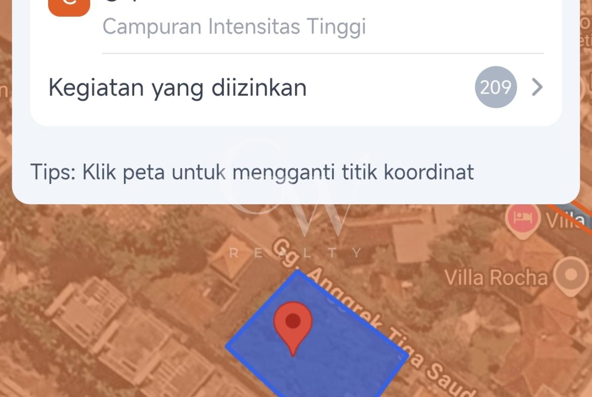 Land in Berawa 600sqm
